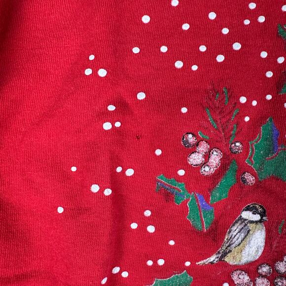 Vintage Cat Christmas Sweatshirt Women’s Plus Size Red Winter‎ Holiday Pullover - Picture 4 of 8